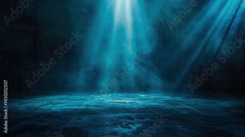 Abstract Blue Background with Spotlight Effects