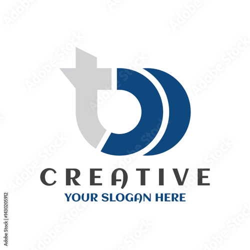 Free Download Creative minimal tc, t, c logotype symbol template. Typography alphabet web design round linked logo brand for company business - GFXLoad