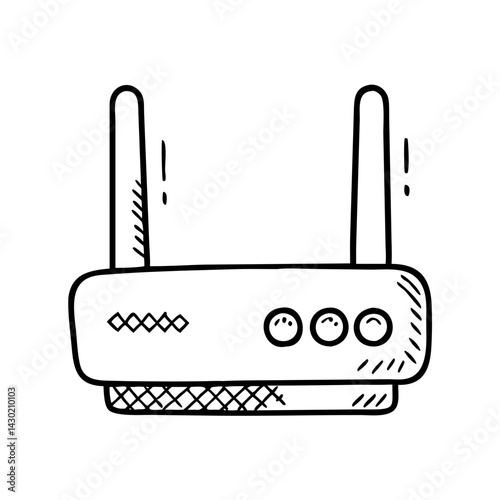 modem icon, modem line art - simple line art of modem, perfect for modem logos and icons
