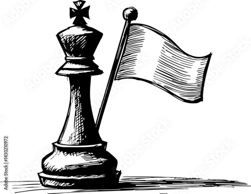 Strategic chess move game board illustration competitive environment close-up view tactical concept for game enthusiasts
