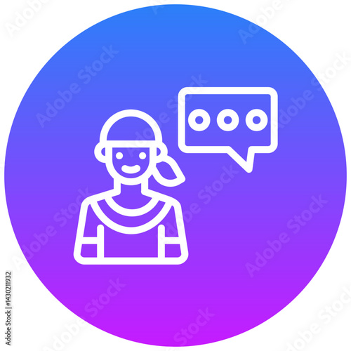 Woman Speech Icon