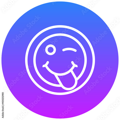 Face Savoring Food Icon