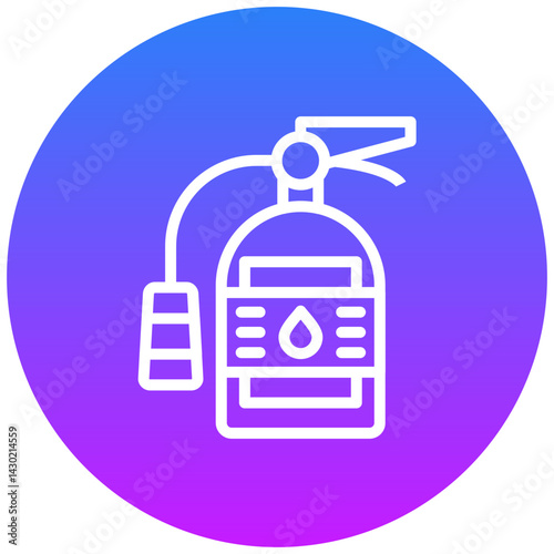Canvas Print Fire Extinguisher Icon