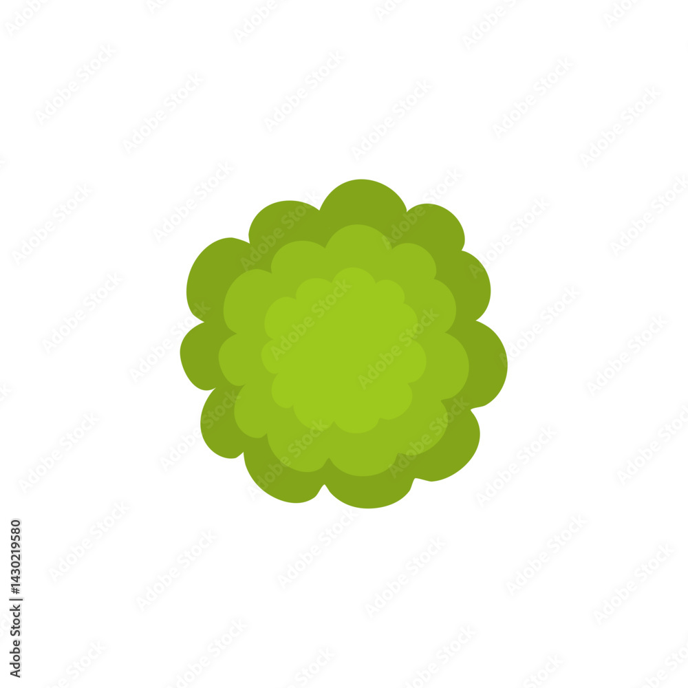 Top view green tree illustration Top view green tree illustration