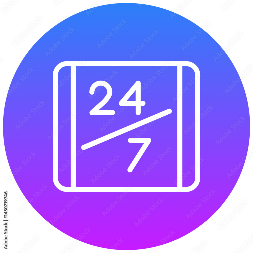 24 Hours Icon 24 Hours Icon