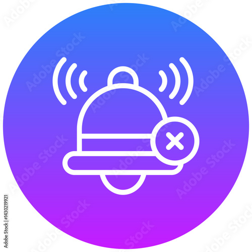Mute Alarm Clock Icon