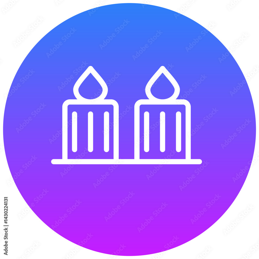 Spa Candle Icon Spa Candle Icon