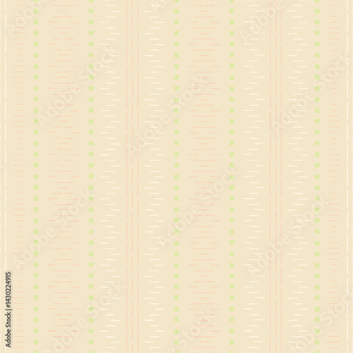 hand drawn stripes and squares. folk motifs. decorative art. spring color repetitive background. vector seamless pattern. geometric ornament. fabric swatch. wrapping paper. textile design template