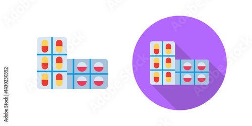 Aspirin Vector Icon