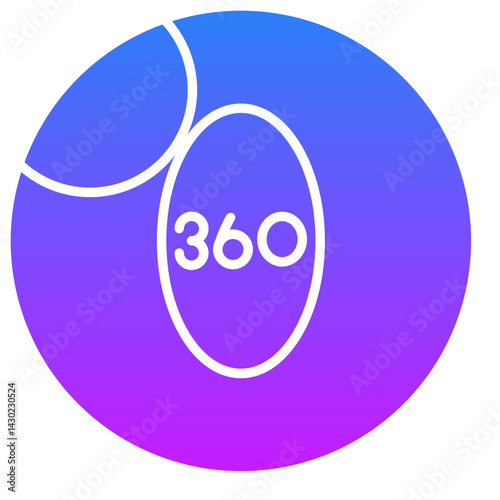 360 Degrees Icon