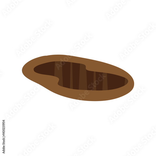 Ground hole vector illustration 