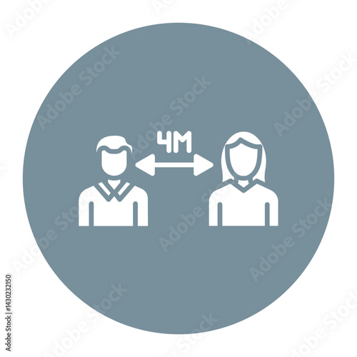 Social Distancing Icon