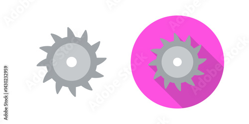 Saw Blade Vector Icon