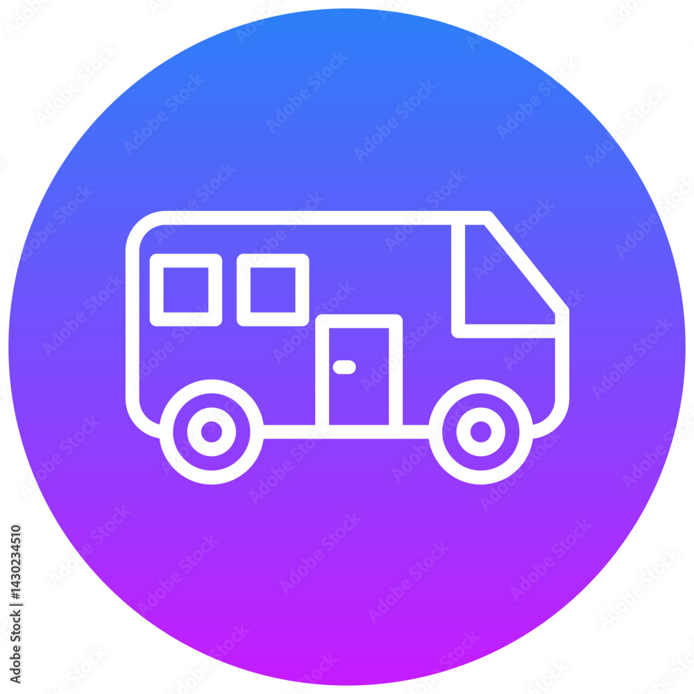 Camper Van Icon Camper Van Icon