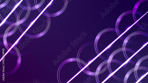 Abstract neon lights background illustration