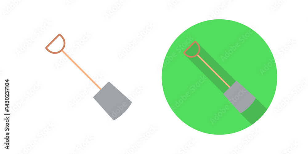 Hand Shovel Vector Icon Hand Shovel Vector Icon