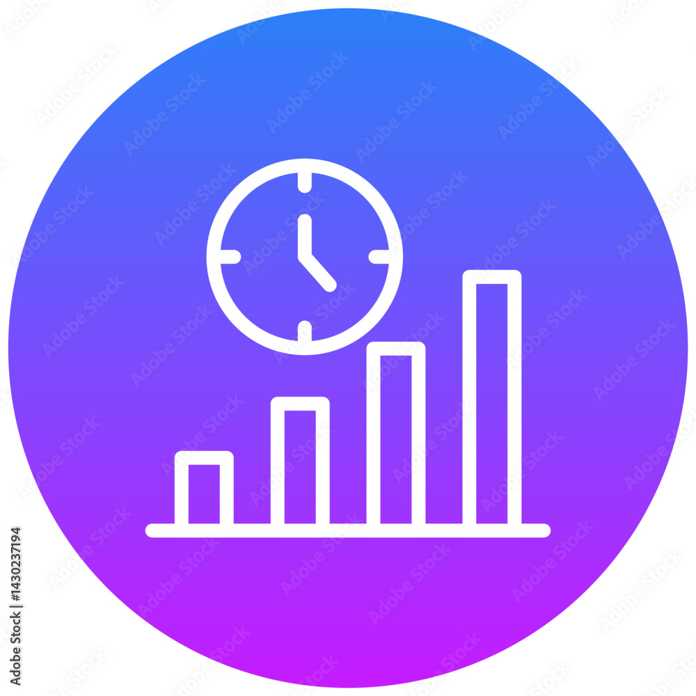 Investment Timing Vector Icon Investment Timing Vector Icon