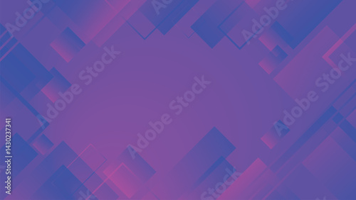 Blue and Purple Abstract Geometric Vector Background for Slide Background