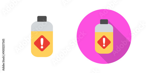 Pesticide Bottle Vector Icon