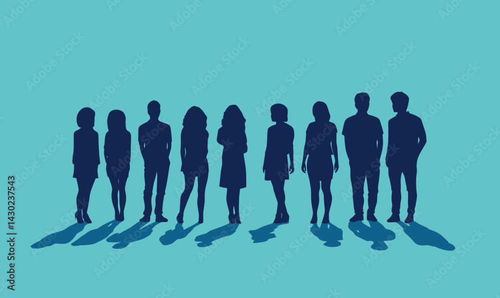 Conflicting Shadows Silhouettes: Minimalistic Vector Illustrating Human Dynamics Conflicting Shadows Silhouettes: Minimalistic Vector Illustrating Human Dynamics