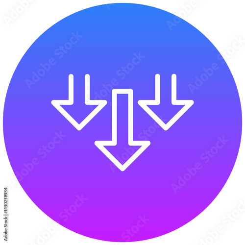 Downfall Vector Icon