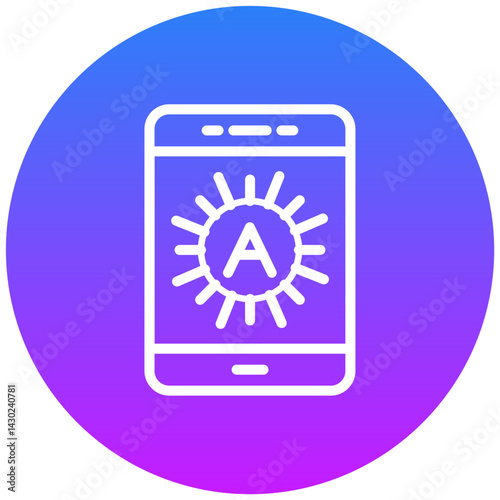 Brightness Auto Vector Icon