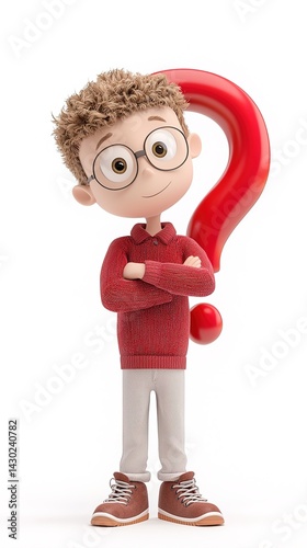 boy with a question mark