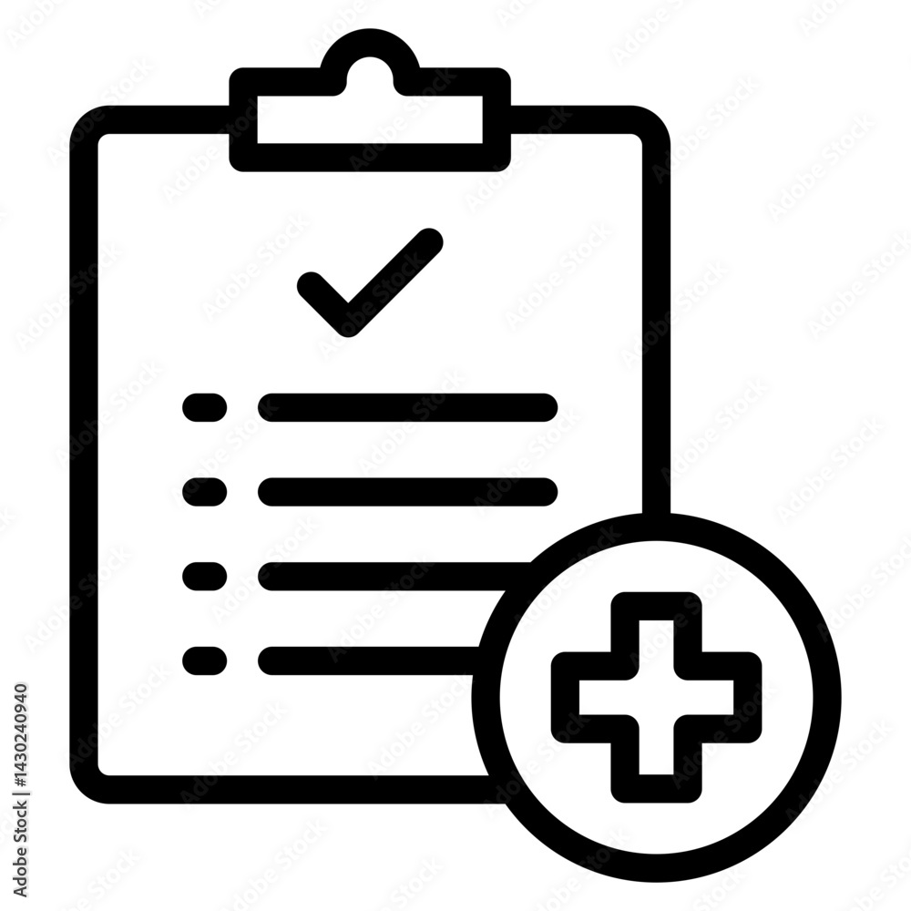 Fototapeta premium Dischange planning icon in vector illustration