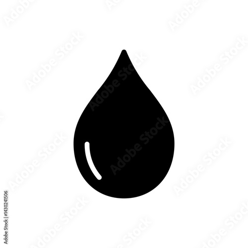 Water drop icon, rain drop icon vector, pure water drop icon, droplet icon vector in flat trendy style 