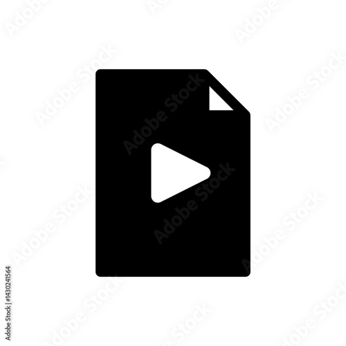 video media file icon sign vector
