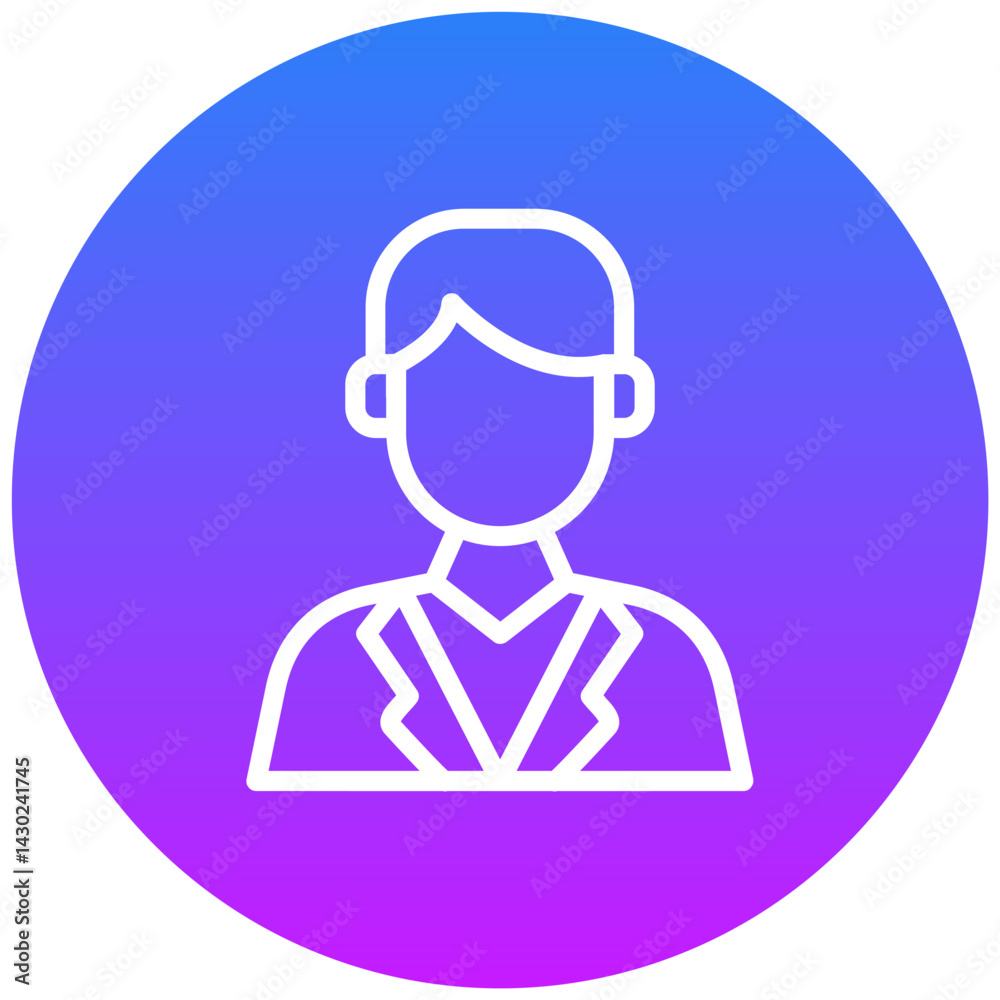 Data Scientist Male Icon Data Scientist Male Icon