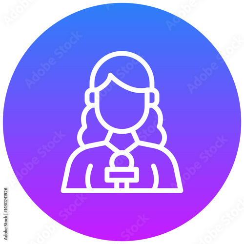 Journalist Female Icon