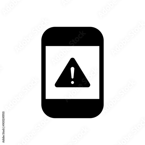Free Download phone with warning sign - GFXLoad