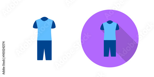 Pyjamas Suit Vector Icon