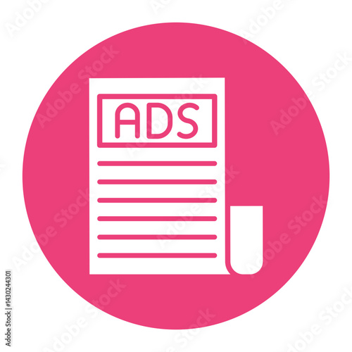 Ads Paper Icon