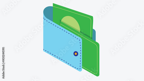 A wallet revealing paper currency inside, symbolizing personal finance, savings, spending, and everyday money management essentials