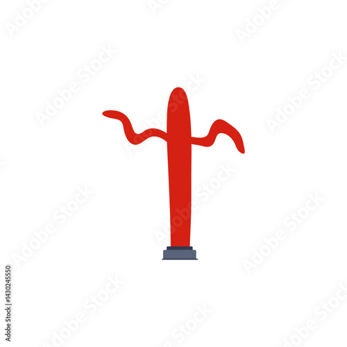 Inflatable tube men. Funny mascot with blowing wind for promotion and attraction