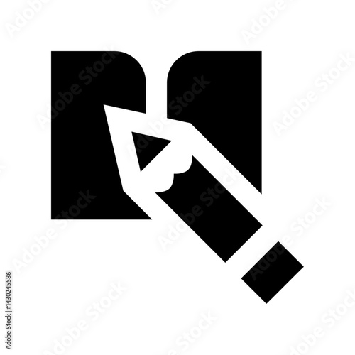 This vector illustration shows a 3d arrow icon and a document symbol for web design