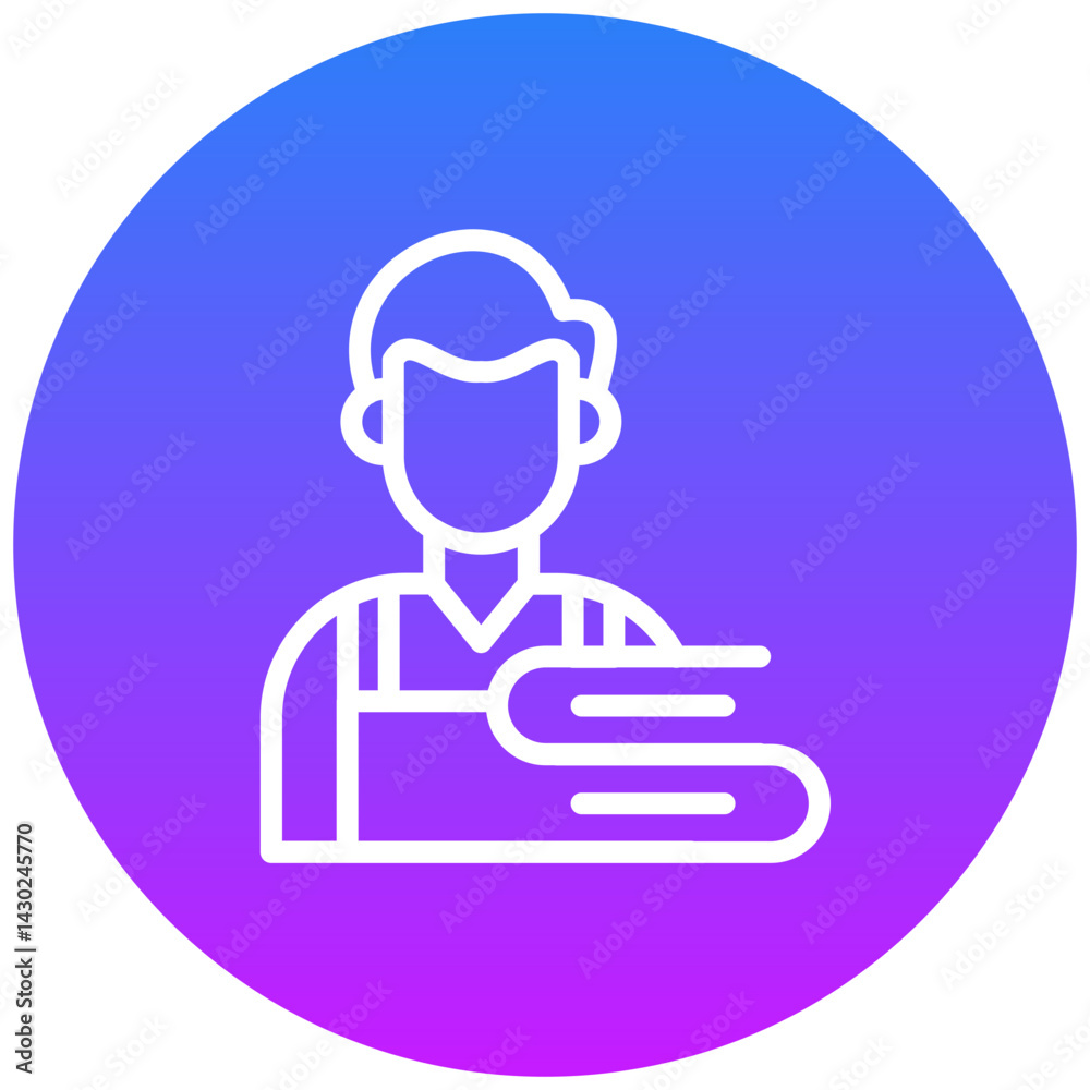 Laundry Worker Icon Laundry Worker Icon