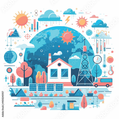 meteorology, weather, climate, earth, background, cloud, world, nature, forecast, environment, temperature, vector, season, day, illustration, meteorological, march, sun, poster, rain, world meteorolo