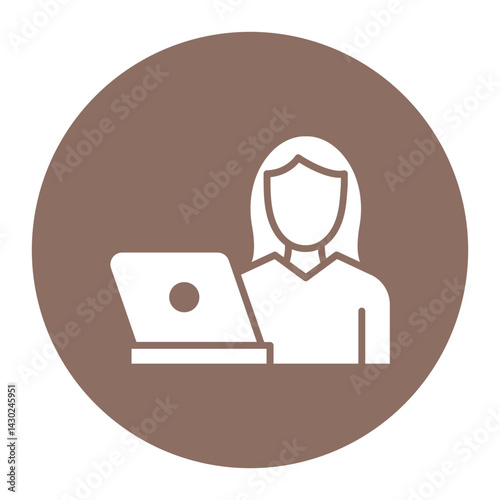 Software Engineer Woman Icon