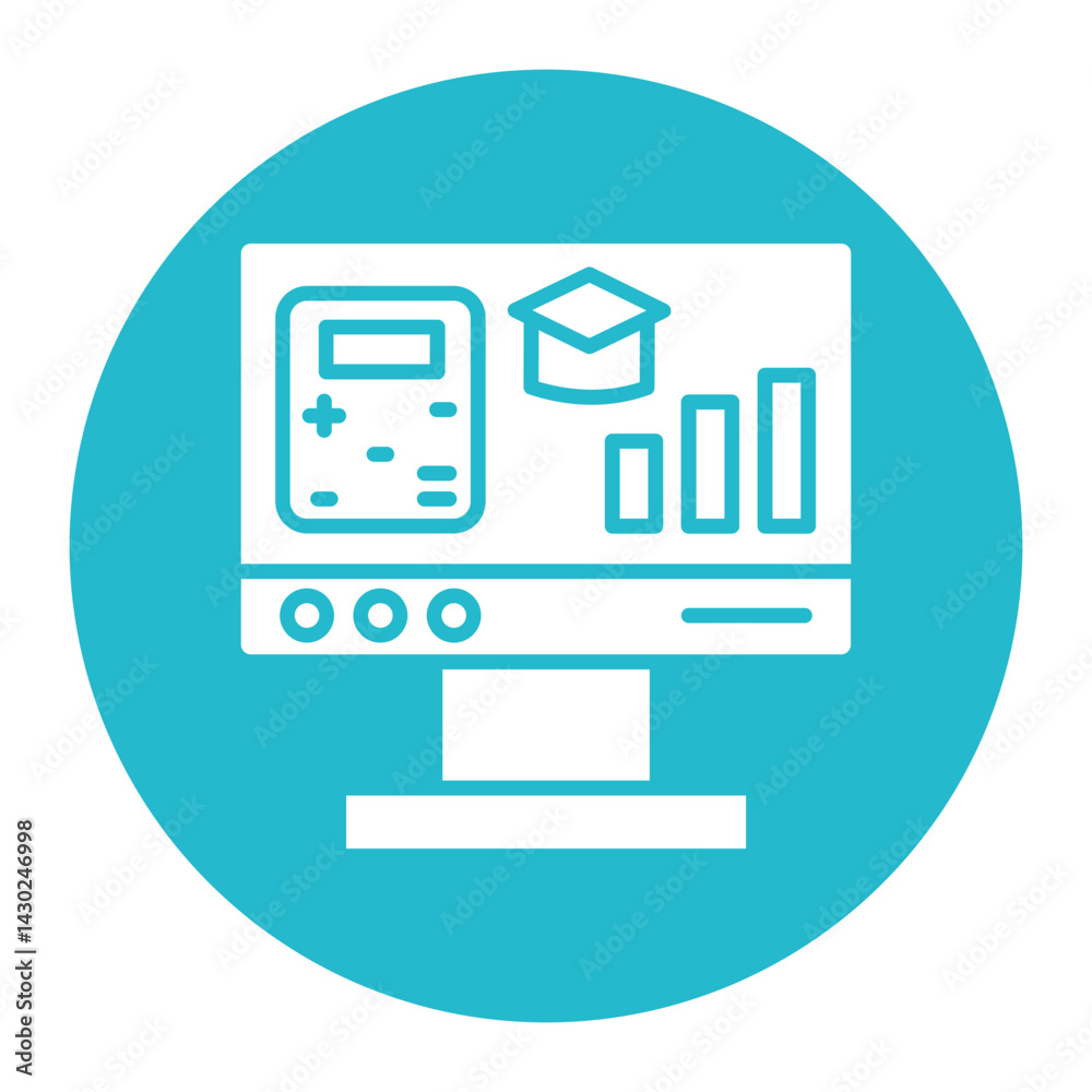 Accounting Online Course Icon Accounting Online Course Icon