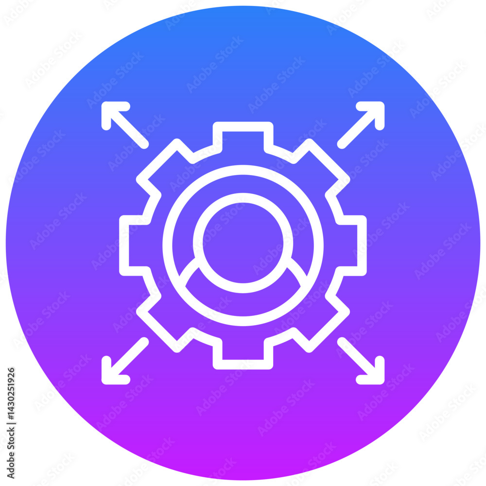 Network Scalability Icon Network Scalability Icon