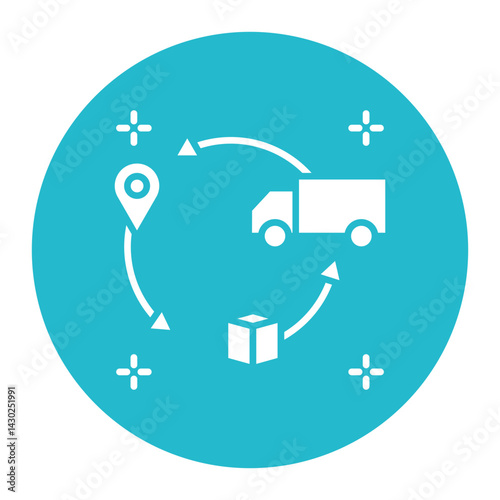 Distribution Chain Icon