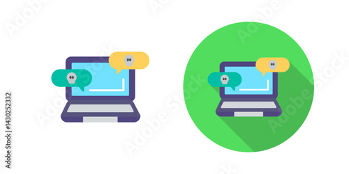 Infected Message Vector Icon