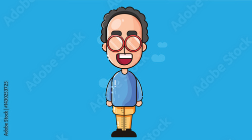 Cute cartoon style characters with expressive faces and colorful outfits, designed for stories, animations, or playful illustrations for children and creative media