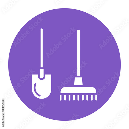 Rake And Hoe Icon
