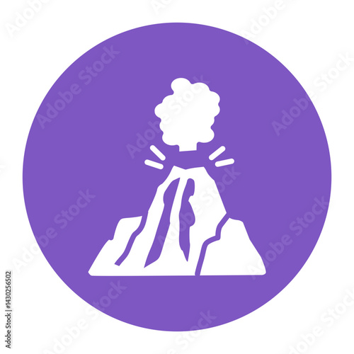 Volcano Eruption Icon