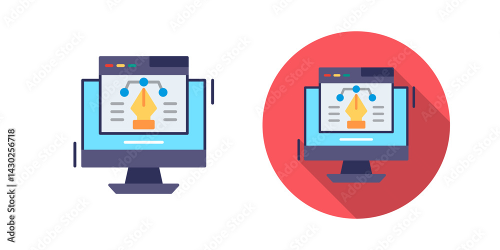 Web Design Vector Icon Web Design Vector Icon