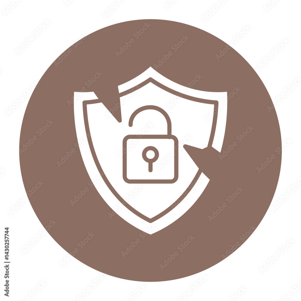 Security Breach Icon Security Breach Icon